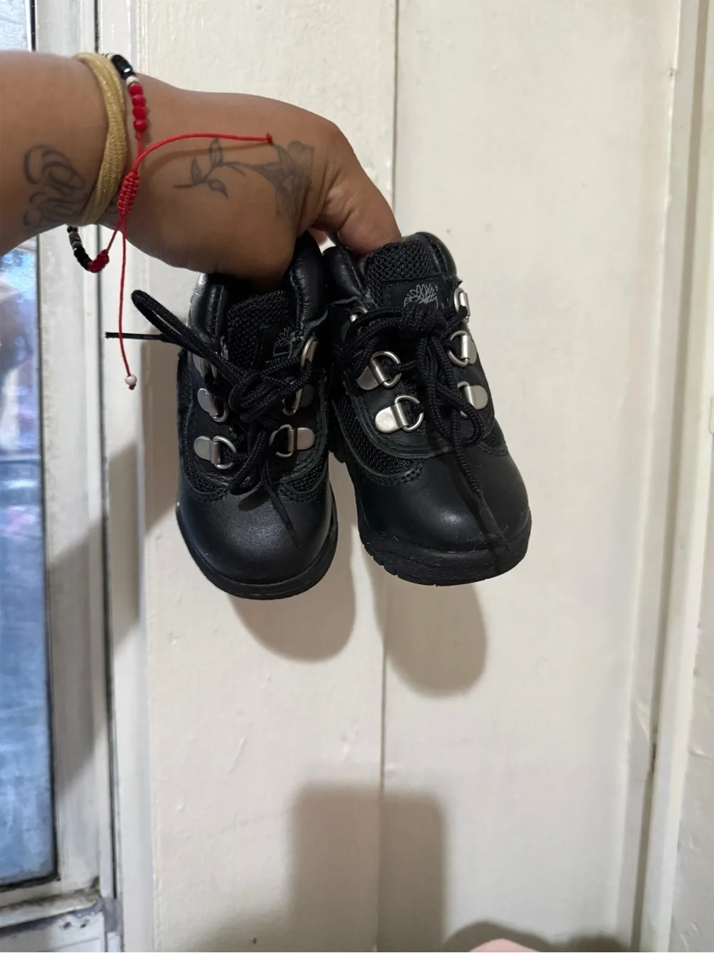 Timberland Little Kids Black Lace-Up Boots
